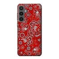 jjphonecase R3354 Red Classic Bandana Case Cover for Samsung Galaxy S23 FE