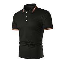 Mens Short&Long Sleeve Polo Shirt Retro 80s Athletic Fit Curved Hem Outdoor Sports Checkerboard Novelty Designed