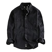 Retro Male Cargo Shirt Jacket Canvas Cotton Military Uniform Light Casual Work Style Shirts Top Clothing