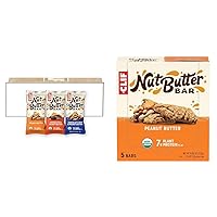 CLIF Nut Butter Bar Peanut Butter & Variety Pack - Filled Energy Bars - USDA Organic - Non-GMO - Plant-Based Protein - 1.76 oz. (12 + 5 Count)