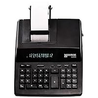 Monroe Systems for Business 6120X 12-Digit Business Medium Duty Calculator, Black