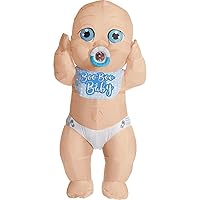 Rubie's mens Boo Boo Baby Inflatable Adult Sized Costumes, As Shown, One Size US (Batteries for Fan Not Included)