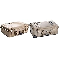 Pelican 1500 Camera Case with Foam (Desert Tan) and Pelican 1510 Case with Foam (Desert Tan)