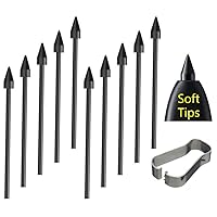 [10Pcs] OEM Tab S8 Soft Tips,Nibs [0.7mm] Replacement for Samsung Galaxy Tab S8/Tab S6 Lite/Tab S7/Book Pro 360 Stylus S Pen with Tools (Black)