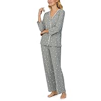 OnGossamer Womens Sleepwear 3/4 Length Sleeve Top and Pant 2-Piece Pajama Set