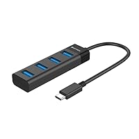 4-Port USB C Hub, KEYMOX Compact Size Type C Adapter with 4 USB 3.0 Ports USB Type C Hub for MacBook Pro 2019/2018/2017, Google Chromebook Pixelbook, XPS, Samsung S9/S8 and More USB Type C Devices