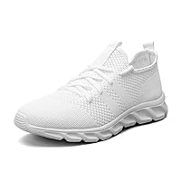 Athletic Walking Shoes for Men Sneakers Non Slip Lightweight Breathable Mesh Running Shoes Outdoor Gym Work Casual Trainers
