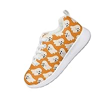 Children's Casual Shoes Boys and Girls Fun Halloween Design Shoes Round Toe Flat Heel Loose Comfortable Halloween Party