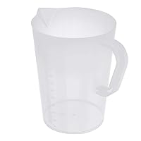 Measuring Cup Food Grade Plastic Water Pitcher Jug Pour Spout Container with Lid and Handle for Water Tea Juice Beer without Lid 2000ml