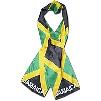Jamaica Jamaican Country Lightweight Flag Printed Knitted Style Scarf 8