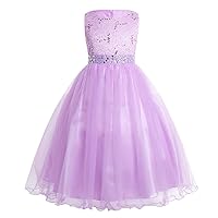 CHICTRY Sequined Lace Bodice Shining Crystal Waist Flower Party Summer Evening Prom Pageant Dress