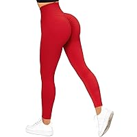 SUUKSESS Women Scrunch Butt Lifting Seamless Leggings Booty High Waisted Workout Yoga Pants