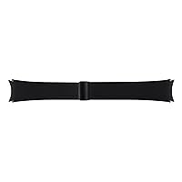 Samsung Galaxy Official D-Buckle Hybrid Eco-Leather Band (Wide, M/L) for Galaxy Watch, Black