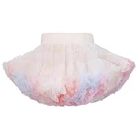 Girls' Multicolor Mesh Half Skirt Daily Party Performance Cute Cake Puffy Skirt Girls Ballet Tutu Easter Skirt
