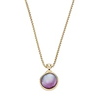 Skagen Women's Sea Glass Silver, Rose Gold or Gold Tone Stainless Steel Pendant Necklace