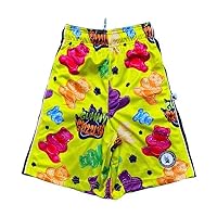 Flow Society Grizzly Gummy Boys Athletic Shorts Yellow