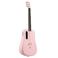 LAVA ME 2 Super AirSonic Carbon Fiber Guitar Acoustic Electric 36'', w/Effects, Pink, Right