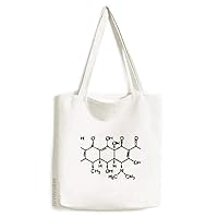 Molecular Organic Chestry Atoc Structure Tote Canvas Bag Shopping Satchel Casual Handbag