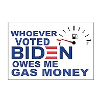 Funny Tool Box Magnet Sign - 4x6 in. FJB Let's Go Brandon Whoever Voted for Biden Owes Me Gas Money