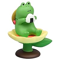 Miniature Frog Figurines Funny Frog Sculpture Adorable Frog Figurine Statue Perfect Cute Frog Gift for Frog Lovers(Color:as Shown)