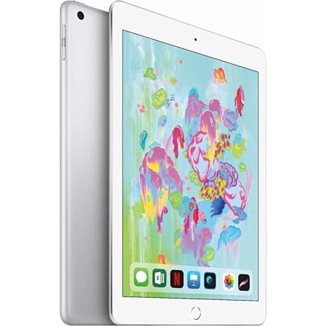 2018 Apple iPad (9.7-inch, Wi-Fi, 128GB) - Silver (Renewed)