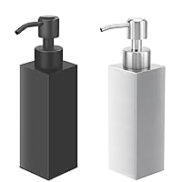 Black Square Soap Dispenser Bathroom & Silver Square Soap Dispenser Bathroom