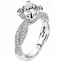 1.80 Carat Brilliant Round Cut Diamond Engagement Ring
