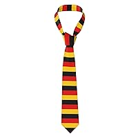 German Flag Print Men'S Novelty Necktie Ties With Unique Wedding, Business,Party Gifts Every Outfit