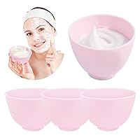 4 Pieces Home Use Silicone Facial Mask Mixing Bowl, Diy Face Mask Mixing Bowl for Facial Mask, Mud Mask and Other Skincare Products, Cosmetic Beauty Tool