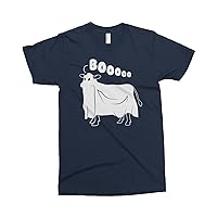 Threadrock Men's Cow Ghost Saying Moo T-Shirt