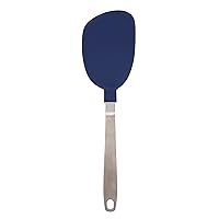 Tovolo Nylon Flex Turner With Stainless Steel Handle, Flexible Pancake Turner, Flexible Kitchen Spatula for Non-Stick Cookware, Scratch-Resistant Nylon Kitchen Utensil for Cooking & Flipping Eggs