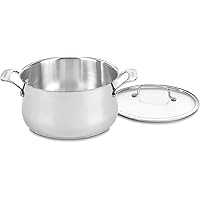 Cuisinart Contour Stainless 6-Quart Saucepot with Glass Cover