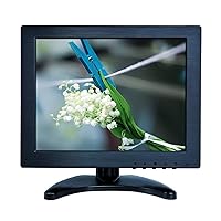 10.4'' inch PC Display 1024x768 4:3 Full View Positive Screen VESA Wall-Mounted Desktop Monitor for USB Pluggable U-Disk Video Player, with AV BNC HDMI-in VGA and Built-in Speaker W104PN-532