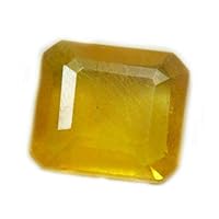 8X8 ATO 11X11 MM Real Yellow Sapphire Stone Square Shape Loose Gemstone at Wholesale Price
