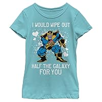 Marvel Girl's Thanos Galaxy Heart T-Shirt