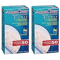 50 Biomax, Replacement Filter Media for Aquariums up to 50 Gallons, A1372 (Two Pack)