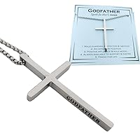 Godfather Proposal Gifts, Will You Be My Godfather, Cross Necklace for Godfather, God Father's Proposal Gifts, Godfather Gifts from Godchild, God Father Proposal Gifts for Uncle