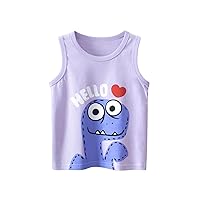 Kids Toddler Baby Girls Spring Summer Cartoon Dinosaur Print Sleeveless T Shirt Vest Tops Tops for Toddler Girl