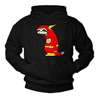 MAKAYA Funny Sweatshirt for Men - Flash Sloth Hooded Sweater