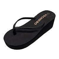Women's Comfort Slides Sandals Summer Women Slippers Slope Heel Thick Sole Beach Slippers Fashion Simple Beach Shoes