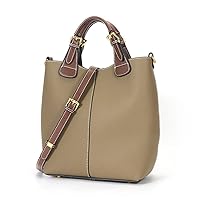 Soft Cow Leather Composite Bags Casual Women Handbag Large Ladies Genuine Leather Sling Bag
