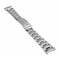 Ewatchparts 20MM STAINLESS STEEL OYSTER WATCH BAND COMPATIBLE WITH ROLEX SUBMARINER, GMT II SOLID ENDS