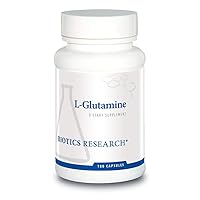 Biotics Research L Glutamine, Gastrointestinal Health, Gut Lining Support, Muscle Repair, Lean Muscle, Antioxidant Activity, Free Form Amino Acid. 180 Capsules