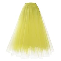 Tulle Skirt for Ladies Elegant Wedding Party Skirt Layered Bridesmaid Petticoat A-line Tutu Skirts Homecoming Prom Dresses