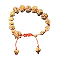 1 to 14 Mukhi Rudraksha Gauri Shankar Ganesha Rudraksh BRACELET, Siddha Sidh Java Beads Certified, Rudraksh Bracelet, Genuine Beads Bracelet