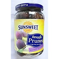 Sunsweet Amazin Prunes with Pits - Ready to Serve 16 oz. (Pack of 2)