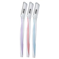 Face Razors - Single Blade - Painless Alternative to Waxing and Threading - Removes Dead Skin, Prevents Scratches and Bruises - 3 pc
