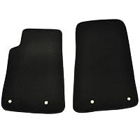 Floor Mats Compatible with 2010-2015 Chevrolet Camaro, Black Nylon Factory Fitment Car Floor Mats Front by IKON MOTORSPORTS, 2011 2012 2013 2014
