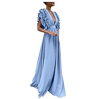 for Ladies' for Teen Girls' The Zipper Top Pure Color Ruffle Sleeve Soft Binding