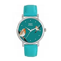 Robins Bird Watch Ladies 38mm Case 3atm Water Resistant Custom Designed Quartz Movement Luxury Fashionable